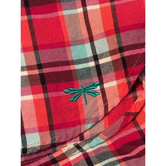 Talbots Plaid Button Up Blouse, Size XS - Picture 3 of 5